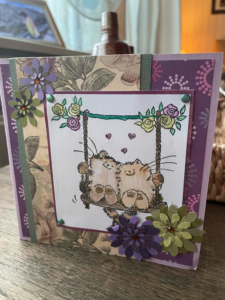 Scrapkaart 4, Hobby en Vrije tijd, Kaarten | Zelfgemaakt, Zo goed als nieuw, Ophalen of Verzenden