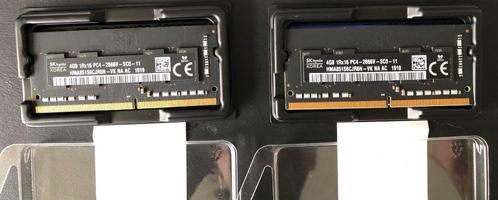 2x 4 Gb DDR4 module, Computers en Software, RAM geheugen, Zo goed als nieuw, Laptop, 4 GB, DDR4, Ophalen