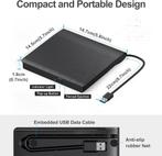 Externe DVD Speler voor Laptop Desktop PC en Mac OS, Ophalen of Verzenden, Zo goed als nieuw