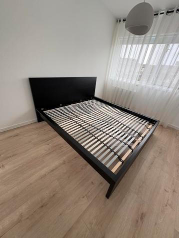 Ikea Malm bedframe zwartbruin - afbeelding 3