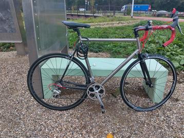 Van Tuyl Racefiets - Titanium/Carbon - Jaren 90 beschikbaar voor biedingen
