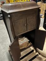 oude grammofoon kabinet met een aantal 78 touren platen, Antiek en Kunst, Ophalen of Verzenden