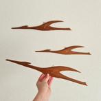 Vintage retro houten wandvogels vogels gestileerd design, Verzamelen, Retro, Ophalen of Verzenden
