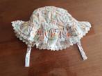 Zonnehoedje meisje maat +- 9 maanden, Kinderen en Baby's, Babykleding | Petten en Hoeden, Meisje, Hoed, Ophalen of Verzenden, Zo goed als nieuw
