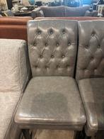 Leren stoelen - 3 grijstinten, Ophalen, Gebruikt, Drie, Leer