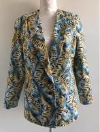 Mooie Blazer Blauw-Geel-Zwart, Blauw, Maat 42/44 (L), Ophalen of Verzenden, Zo goed als nieuw
