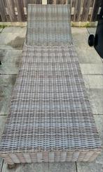Wicker Ligbed met Kussen, Tuin en Terras, Ophalen, Gebruikt, Wicker, Verstelbaar
