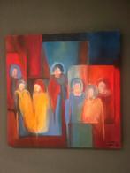 Tweeluik of twee schilderijen, Antiek en Kunst, Kunst | Schilderijen | Abstract, Ophalen of Verzenden