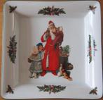 vierkante kerst schaal van Beiers porselein met kerstman, Ophalen of Verzenden, Zo goed als nieuw