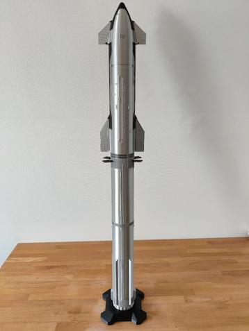 SpaceX Starship Super Heavy 3D Print Schaal 1:100 – 121 cm   beschikbaar voor biedingen
