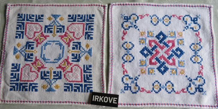 6 GEBORDUURDE SCHOOLLAPJES * Mooie Staat *, Antiek en Kunst, Antiek | Kleden en Textiel, Verzenden