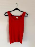 H&M ribgebreide tanktop rood. Maat: M, Kleding | Dames, Maat 38/40 (M), H&M, Ophalen of Verzenden, Zo goed als nieuw