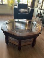 Salontafel wortelnoot, Huis en Inrichting, Ophalen, Gebruikt, 100 tot 150 cm, Overige vormen