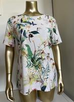 Gerry Weber t-shirt, mt 38/40, beige met groene blaadjes, Maat 38/40 (M), Beige, Ophalen of Verzenden, Korte mouw