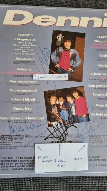 Gesigneerde lp van Dennie Christian Collectors item  beschikbaar voor biedingen