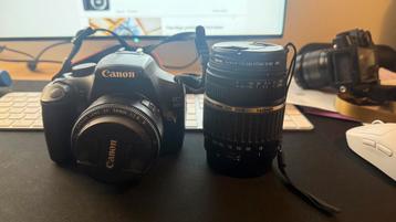 Canon 1100D camera met twee lenzen beschikbaar voor biedingen