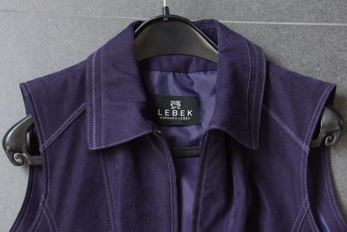 Lebek dames gilet mt 42 paars, Kleding | Dames, Jasjes, Kostuums en Pakken, Zo goed als nieuw, Jasje, Maat 42/44 (L), Paars, Ophalen of Verzenden