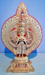 AVALOKITESHVARA TOPSTUK GOLDPLATED 38 CM, Antiek en Kunst, Ophalen