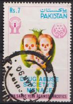 Pakistan 1990 Strijd tegen drugs, Verzenden, Gestempeld, Overige thema's