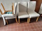 Gratis Ikea eettafel stoelen, Huis en Inrichting, Stoelen, Ophalen, Gebruikt, Wit, Vier