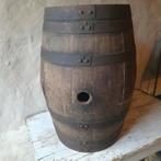 Antiek doorleefd frans eiken wijnvat 54cm hoog, Antiek en Kunst, Wijnvat, Ophalen of Verzenden