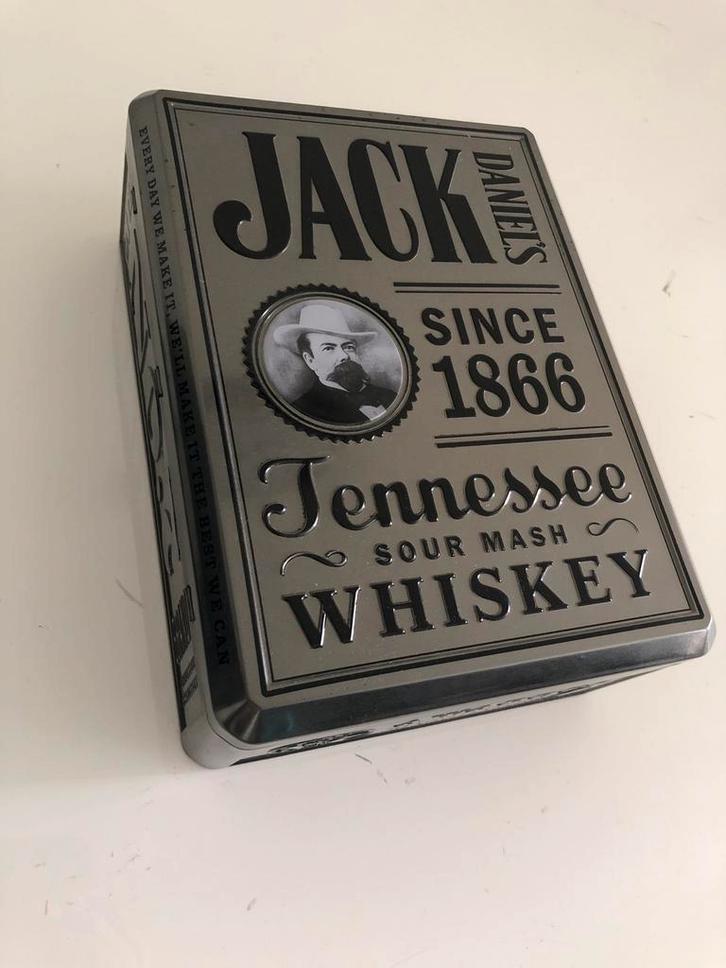 Jack Daniel's Whiskey Metalen Doos, Verzamelen, Overige Verzamelen, Zo goed als nieuw, Ophalen