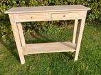 Whitewash Sidetable met Lades, Huis en Inrichting, Tafels | Sidetables, Ophalen, 100 tot 150 cm, Zo goed als nieuw, Overige houtsoorten