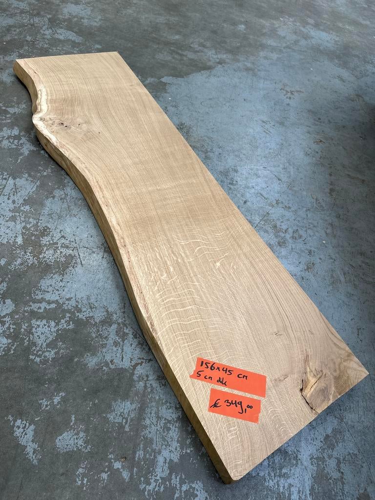 Eiken boomstamdelen, Ophalen, Eiken, Zo goed als nieuw, Plank