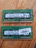 2x 4GB Laptop RAM Geheugen, Computers en Software, RAM geheugen, Ophalen of Verzenden, DDR4, Laptop