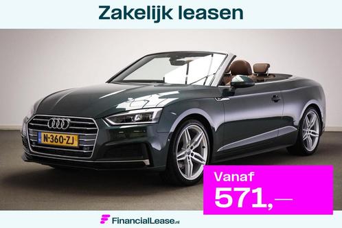 Audi A5 Cabriolet 2.0 TFSI MHEV Design Pro Line Plus | LEDER, Auto's, Audi, Bedrijf, Lease, Financial lease, A5, ABS, Achteruitrijcamera