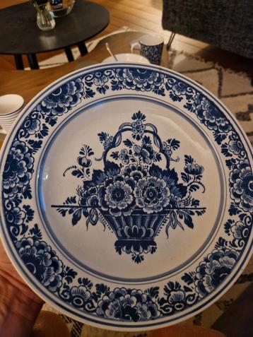 Delfts Blauw Ram Wandbord Golfkarton 1941-1966 beschikbaar voor biedingen