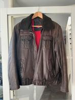 Mooi leren herenjack, merk DNR, donkerbruin mt 48/50, Ophalen of Verzenden, Zo goed als nieuw, Maat 48/50 (M), Bruin