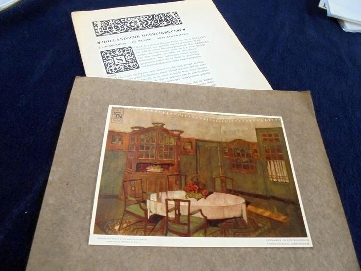 1903 Hollandsche Gebruikskunst. 't Binnenhuis, De Woning,..., Boeken, Kunst en Cultuur | Architectuur, Gelezen, Stijl of Stroming