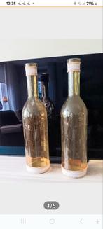 2x glazen flesvazen van Mica decorations, Ophalen of Verzenden, Zo goed als nieuw, Glas, Minder dan 50 cm