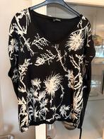 Zwarte Norah Top Maat 48 zwart wit nieuw ( valt ruim), Zwart, Nieuw, Norah, Shirt of Top
