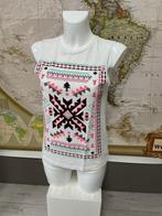 Leuke top van Pieces maat S, Maat 38/40 (M), Douwenmaat 8-3 Meppel, Info@again.nu, Wit
