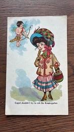 Cupido. Engel met pijl en boog., Verzamelen, Ansichtkaarten | Themakaarten, Ophalen of Verzenden, Voor 1920
