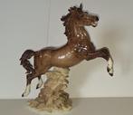 Algora groot porseleinen beeld van een steigerend paard, Ophalen of Verzenden