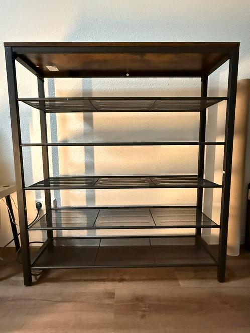 VASAGLE LBS016B01 Shoe Rack with 5 Grid Levels, Huis en Inrichting, Kasten | Schoenenrekken, Gebruikt, Ophalen of Verzenden