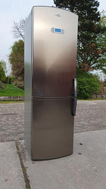 Grijze hoge koelkast ijskast [Whirlpool] Bezorging mogelijk  beschikbaar voor biedingen