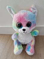 Knuffel hond poes gekleurd regenboog wit K8730, Kinderen en Baby's, Speelgoed | Knuffels en Pluche, Ophalen of Verzenden, Zo goed als nieuw