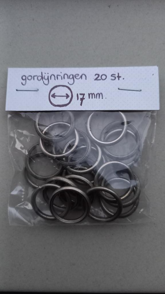 Metalen ringen, gordijnringen 17mm, Hobby en Vrije tijd, Knutselen, Gebruikt, Overige typen, Ophalen