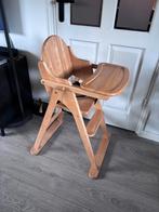 Degelijke inklapbare kinderstoel kleur: licht bruin, Kinderen en Baby's, Kinderstoelen, Ophalen, Gebruikt, Meegroeistoel, Gordel(s)