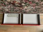 2 Ikea Bestå lades met rood front, Ophalen of Verzenden, Gebruikt