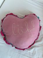 Lief! hart kussen, Ophalen of Verzenden, Gebruikt, Roze, Hartvormig