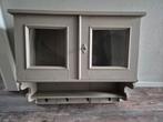 Landelijk/Brocant Wandkastje -  Vergrijsd Taupe, Ophalen