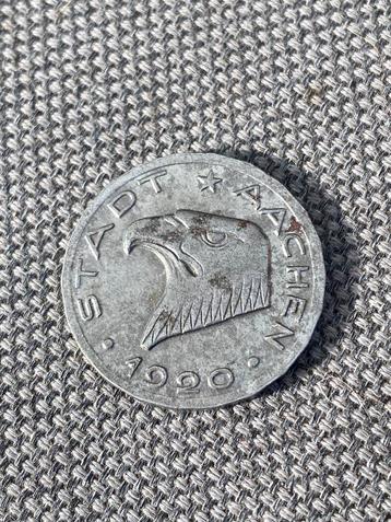 Stadt Aachen. Öcher Kräntche. 1920. Duits Noodgeld. Zeldzaam beschikbaar voor biedingen