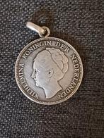 Zilveren Hanger – Koningin Wilhelmina 1 Gulden 1939 –, Ophalen of Verzenden, Zilver