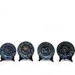 Vier kraakporseleinen borden, Wanli periode, Antiek en Kunst, Ophalen of Verzenden