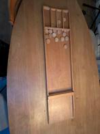 Vintage Houten Sjoelbak met Schijven - Klassiek Speelgoed, Ophalen of Verzenden